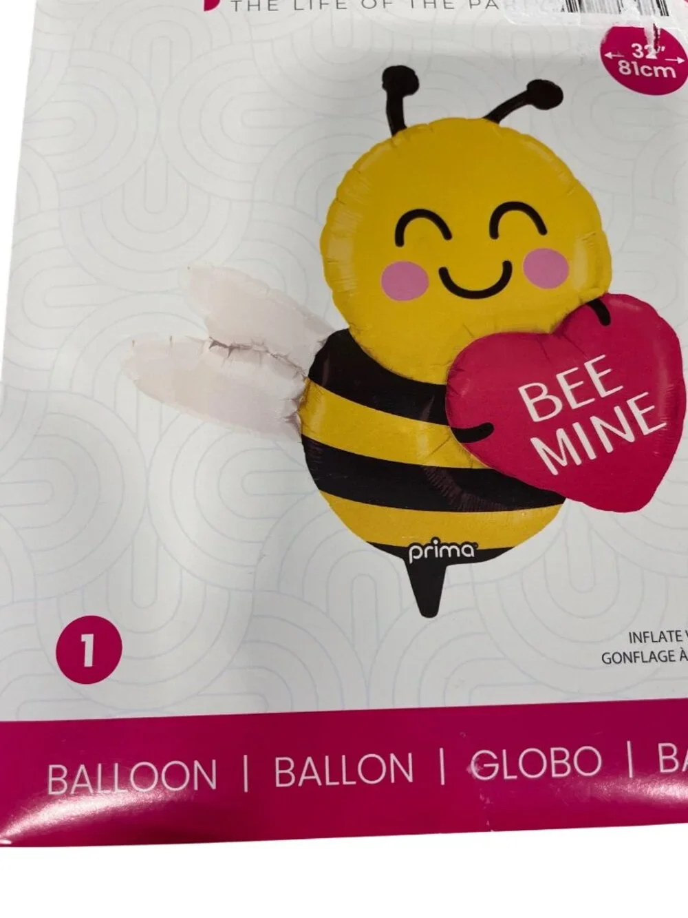 Prima Bee Mine Metallic Balloon 32
